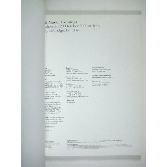 Bonhams Auction Catalog 2008 Old Master Paintings London German School - Picture 3 of 8